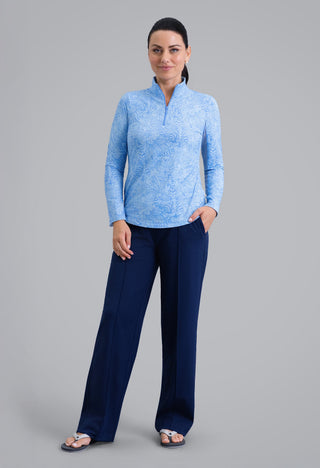 Ibkül - Annie Long Sleeve Mock Neck Top – 10385