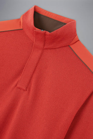 Paul & Shark - Chandail col zip de laine avec appliqués Typhoon Platinum