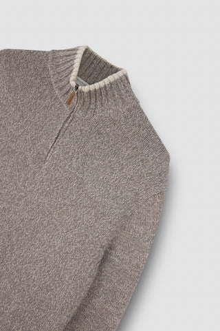 Paul & Shark - Chandail col zip de laine et cachemire