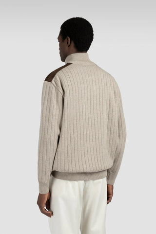 Paul & Shark - Chandail col zip de laine et cachemire