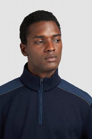 Paul & Shark - Chandail col zip de laine Typhoon Platinum