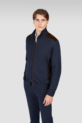 Paul & Shark - Cardigan zip de laine et cachemire