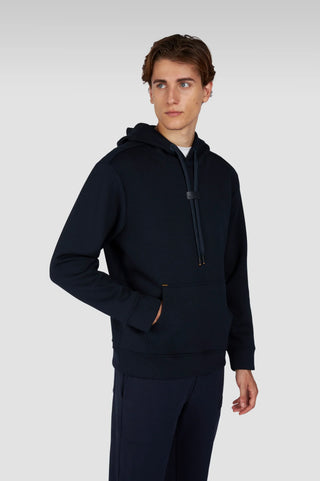 Paul & Shark - Hoody Tech Fleece avec Badge de Cuir