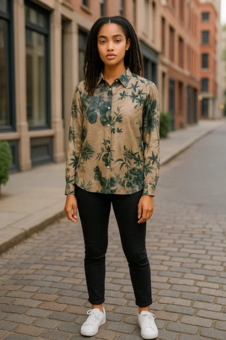 VLT's by Valentina's - 24-518/C - Blouse à motifs manches longues de viscose