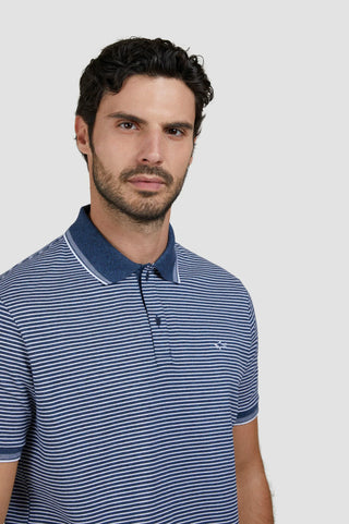 Paul & Shark - Polo rayé manches courtes coton piqué