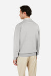 Paul & Shark - Chandail col rond de coton Fresco avec appliqués de lin aux épaules