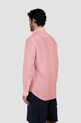 Paul & Shark - Chemise de lin manches longues unie