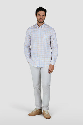 Paul & Shark - Chemise manches longues à carreaux de coton