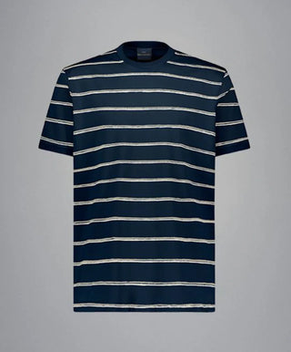 Paul & Shark - T-shirt rayé manches courtes coton double mercerisé
