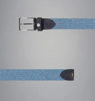 Paul & Shark - Ceinture avec détails de suède tressée élastique