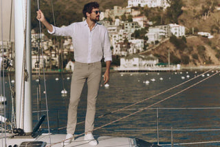 34 Heritage - Linen Chambray Shirt Bright White