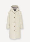 Colmar - Manteau avec capuche en drap de laine pour femme
