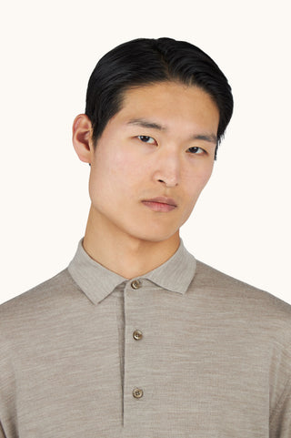 Paul & Shark - Col polo de laine mérinos extra fine Summer Wool