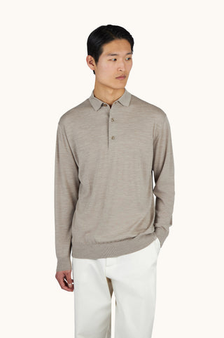 Paul & Shark - Col polo de laine mérinos extra fine Summer Wool