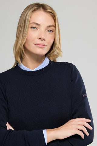 Armor-Lux - Briac - Pull breton de laine uni