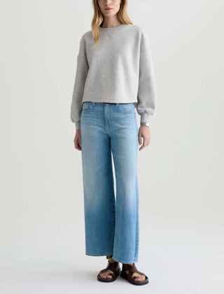 AG JEANS - Saige - Wide Leg Crop Jean - Mid-Rise Ankle Fit