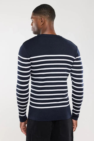 Armor-Lux - Goulenez - Pull rayé de laine merinos