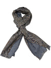 Hemley - Foulard de soie réversible paisley et motifs