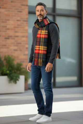 Hemley - Foulard à carreaux de laine
