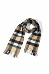 Hemley - Foulard à carreaux de laine et cachemire