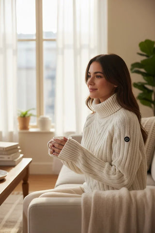 NEWLAND - Edvige Lady Cable Turtle Neck Sweater
