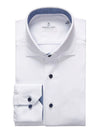 Emanuel Berg - Byron - Chemise manches longues unie Albini 4Flex - Modern Fit - Blanc