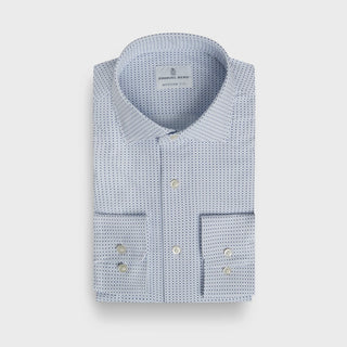 Emanuel Berg - Rialto - Chemise manches longues à motifs Performance - Modern Fit - Bleu
