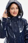 Armor-Lux - Ciré Brillant Doublé Laine Polaire pour Femme - LE CAPITAINE D'A BORD