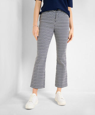 BRAX - Shakira - Pantalon raccourci à motif jacquard - LE CAPITAINE D'A BORD