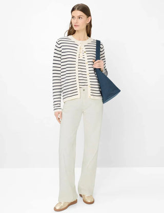 BRAX - Ann- Cardigan rayé de coton