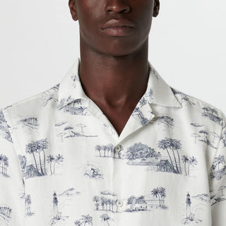 Bugatchi - Chemise à manches courtes Jackson Retro Coastal - LE CAPITAINE D'A BORD