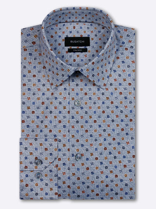 Bugatchi - James - Chemise manches longues florale OoohCotton® - LE CAPITAINE D'A BORD