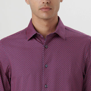 Bugatchi - James - Chemise manches longues florale OoohCotton® - LE CAPITAINE D'A BORD