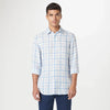 Bugatchi - Julian - Chemise de lin manches longues à carreaux Tattersall - LE CAPITAINE D'A BORD