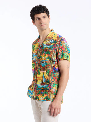Robert Graham - THE SAILOR SKY - Chemise manches courtes Édition Limitée
