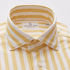 Emanuel Berg - Byron - Chemise manches longues à rayures Albini 4Flex - Modern Fit - Blanc/Jaune - LE CAPITAINE D'A BORD