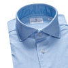 Emanuel Berg - Byron - Chemise manches longues unie Albini 4Flex - Modern Fit - Bleu Pâle - LE CAPITAINE D'A BORD