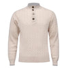 Emanuel Berg - Chandail col à boutons de laine mérinos Premium - Beige - LE CAPITAINE D'A BORD