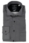 ETERNA - Chemise manches longues à motifs Performance Modern Fit - Noir - LE CAPITAINE D'A BORD