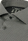 ETERNA - Chemise manches longues à motifs Performance Modern Fit - Noir - LE CAPITAINE D'A BORD