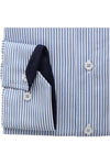 ETERNA - Chemise manches longues rayée Modern Fit - Bleu - LE CAPITAINE D'A BORD