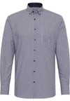 ETERNA - Chemise manches longues vichy Modern Fit - Marine/Blanc - LE CAPITAINE D'A BORD
