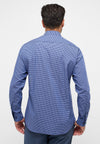 ETERNA - Chemise manches longues vichy Modern Fit - Marine/Bleu - LE CAPITAINE D'A BORD