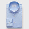 Emanuel Berg - Byron - Chemise manches longues unie Albini 4Flex - Modern Fit - Bleu pâle - LE CAPITAINE D'A BORD