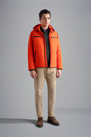 Paul & Shark - Cardigan zip de laine avec bordures de cuir - LE CAPITAINE D'A BORD