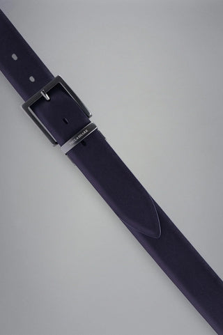 Paul & Shark - Ceinture de cuir uni reversible avec requins - LE CAPITAINE D'A BORD