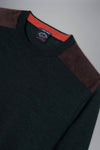 Paul & Shark - Chandail col rond de laine avec appliqués Alcantara® - LE CAPITAINE D'A BORD