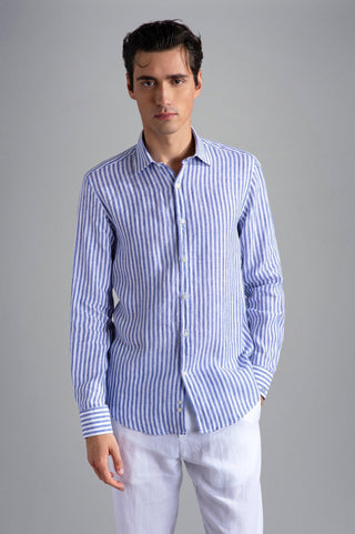 Paul & Shark - Chemise de lin manches longues à rayures - LE CAPITAINE D'A BORD