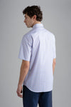 Paul & Shark - Chemise manches courtes à carreaux de coton Silver Collection - LE CAPITAINE D'A BORD