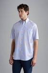 Paul & Shark - Chemise manches courtes à carreaux de coton Silver Collection - LE CAPITAINE D'A BORD